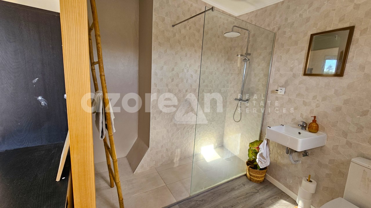 Bathroom with walk-in shower